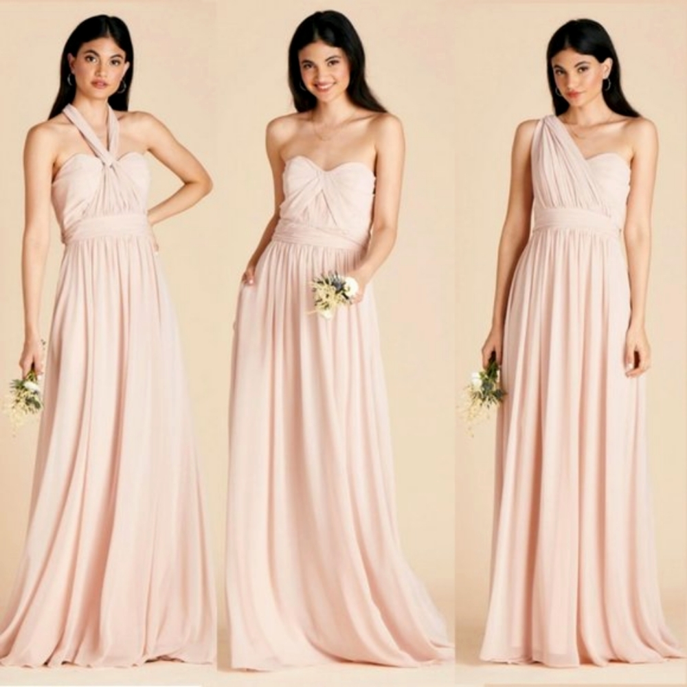 Birdy Grey Convertible Maxi Dress w/Pleated Sweetheart Bodice-Many Ways to Style